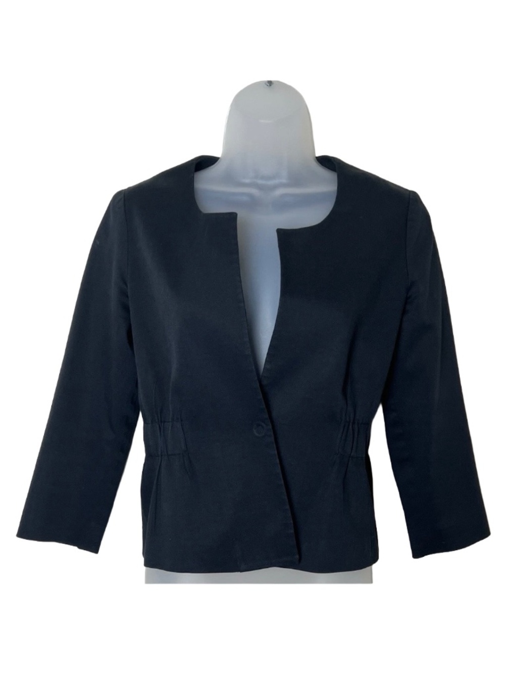 Theory Classic Tailored Blazer Jacket Black Size 4 VGUC